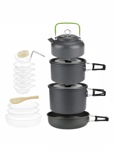 Посуда туристическая набор 27 в 1 Огонёк OG-TRD02 МЯТАЯ УПАКОВКА